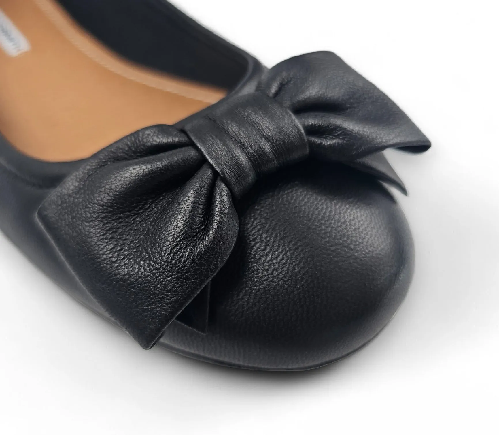 Bunny - Women's Black Slip On Ballet Flat Shoes