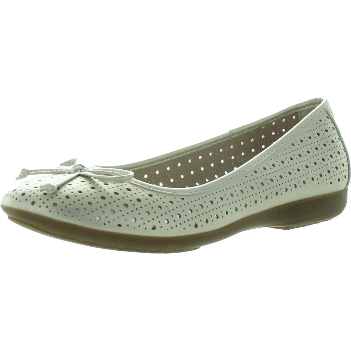 c31479 Womens Slip On Cut Out Ballet Flats