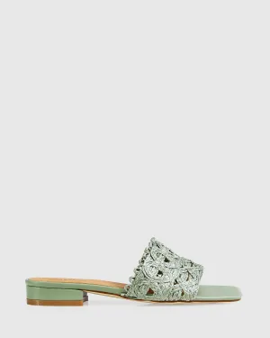 Can't Quit You Raffia Slide
