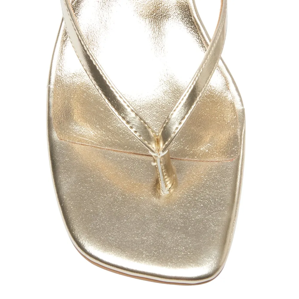Capri Thongs in Soft Gold Smooth
