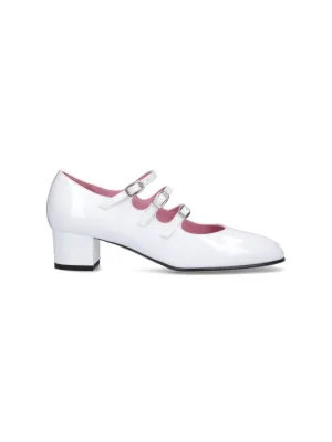 Carel "Kina" Ballet Flats  White Patent