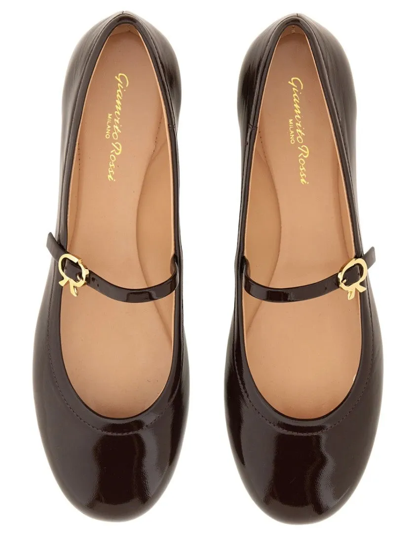 Carla" Dancer Brown Ballet Flats