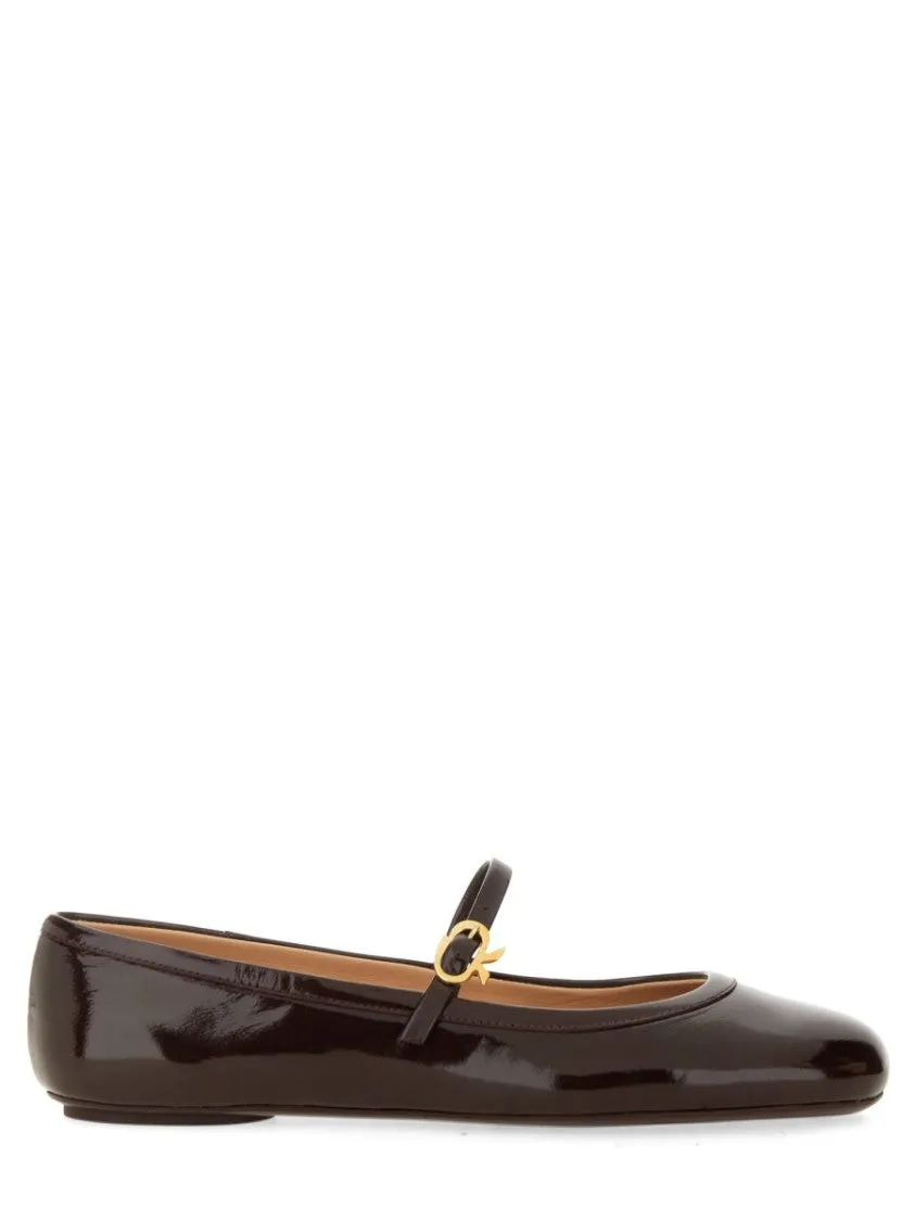 Carla" Dancer Brown Ballet Flats