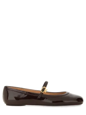 Carla" Dancer Brown Ballet Flats