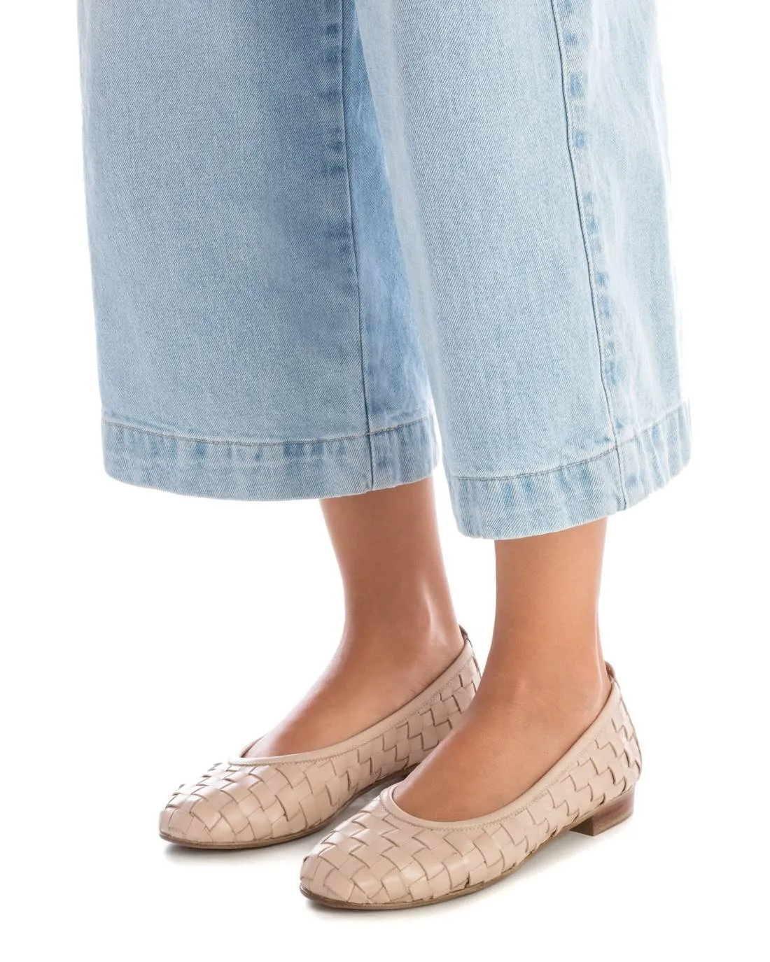 Carmela Leather Collection Women's Braided Flats By XTI