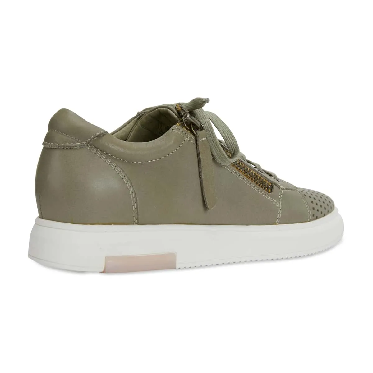 Carson Sneaker in Khaki Leather
