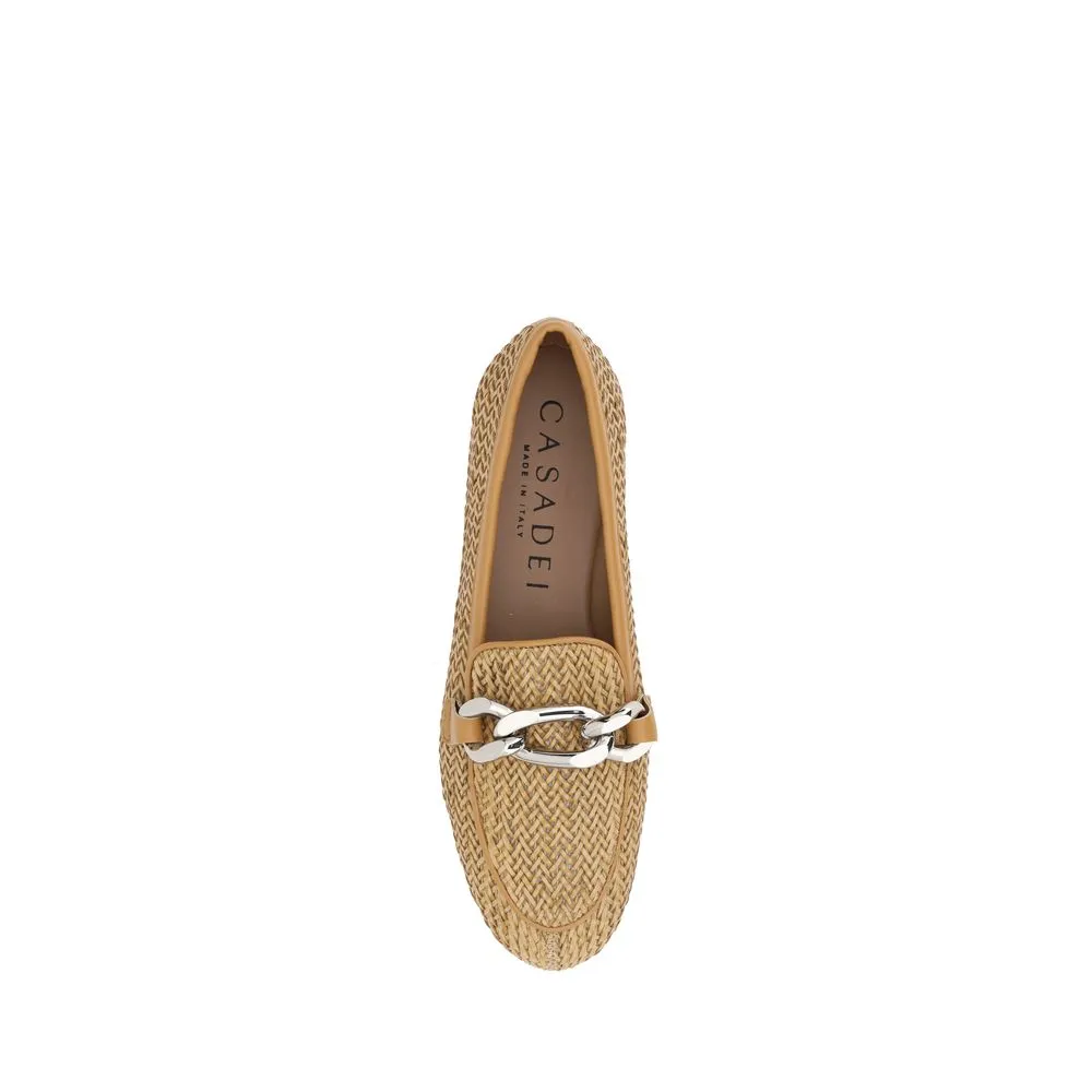 Casadei Woven leather Women's Loafers