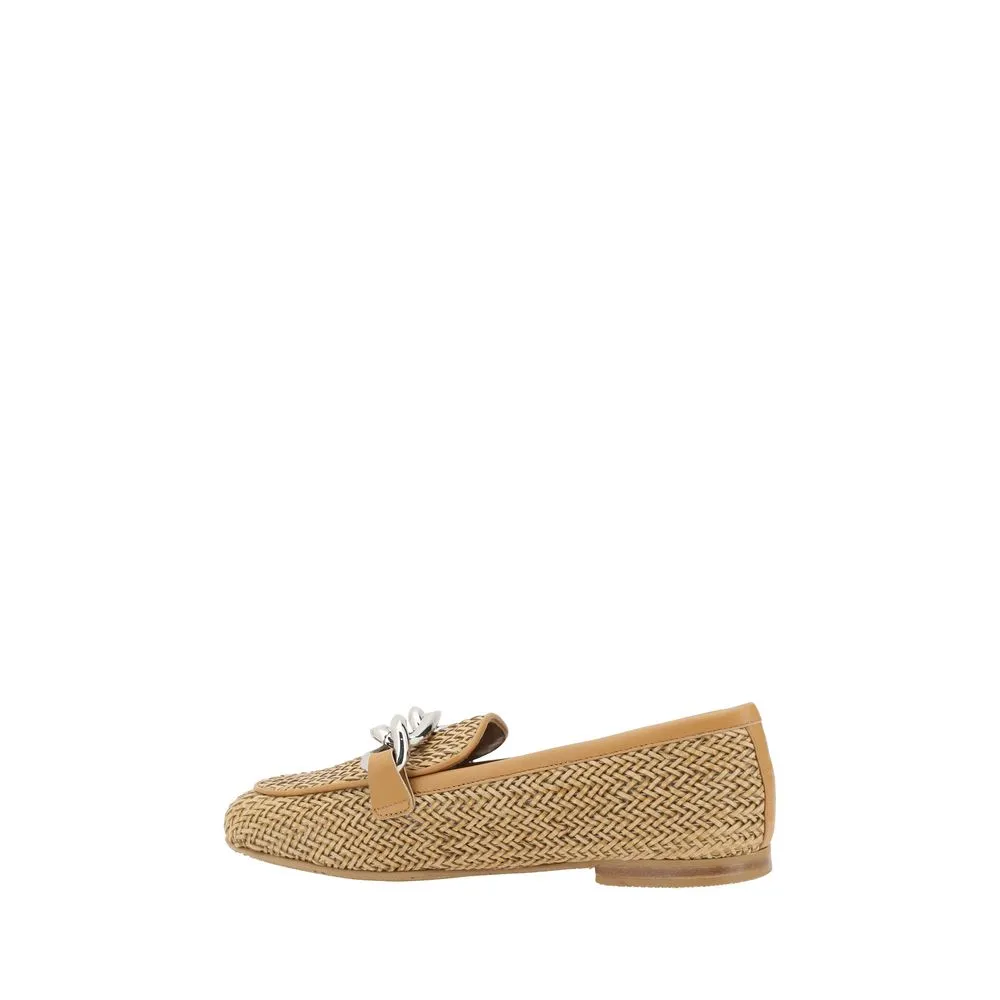 Casadei Woven leather Women's Loafers