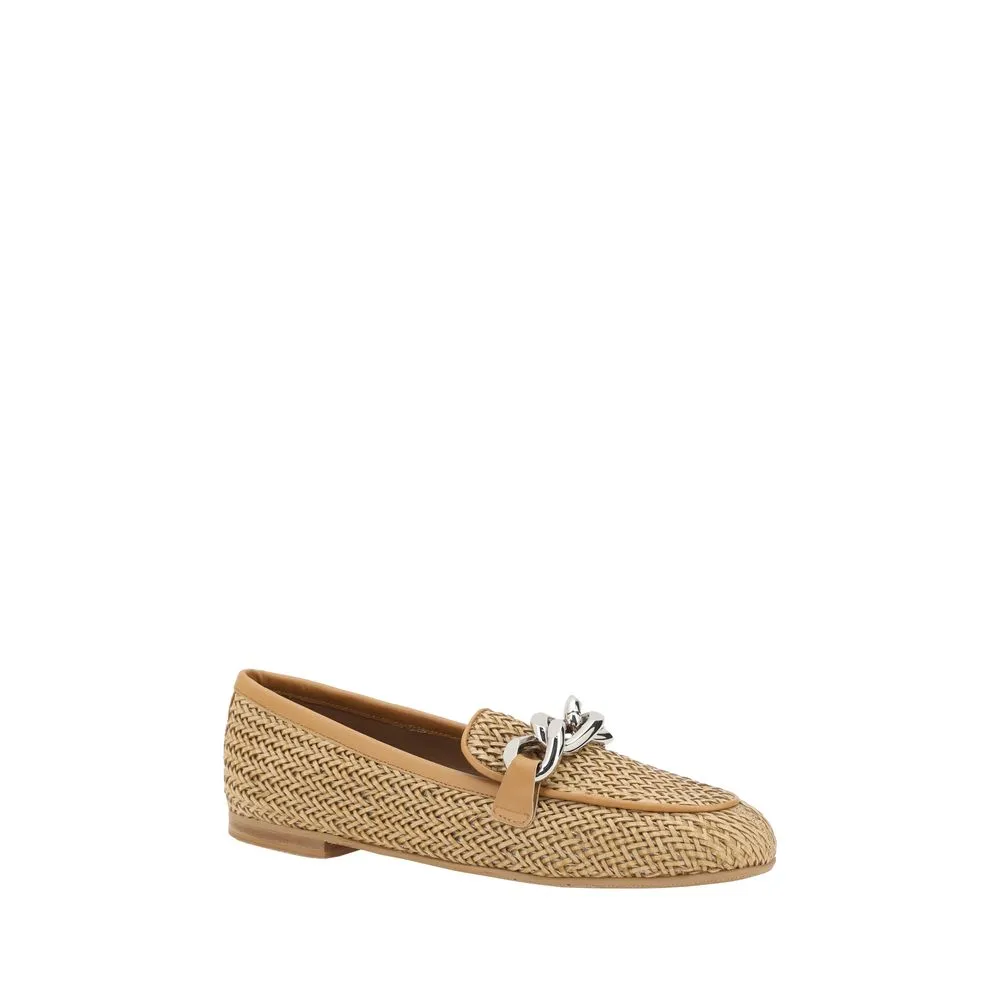 Casadei Woven leather Women's Loafers