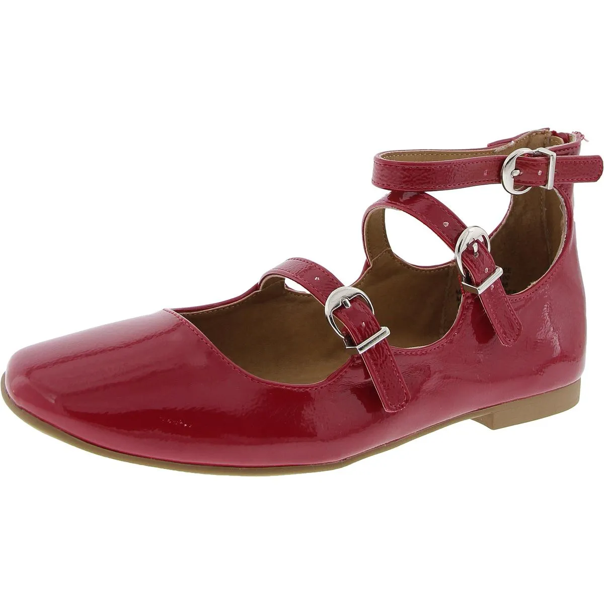 CECILLEE Womens Buckle Man Made Mary Janes