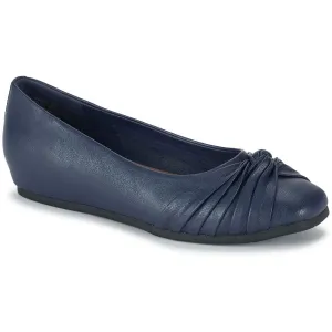 CHAINEY Womens Ruffled Manmade Ballet Flats