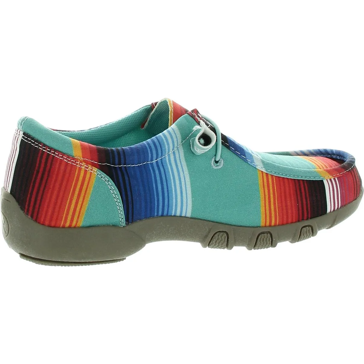 Chillin Womens Pattern Canvas Moccasins