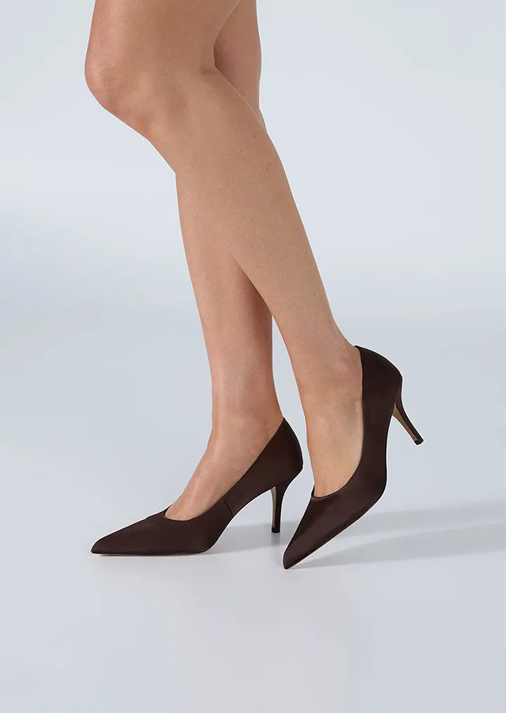 Chloe Choc Satin