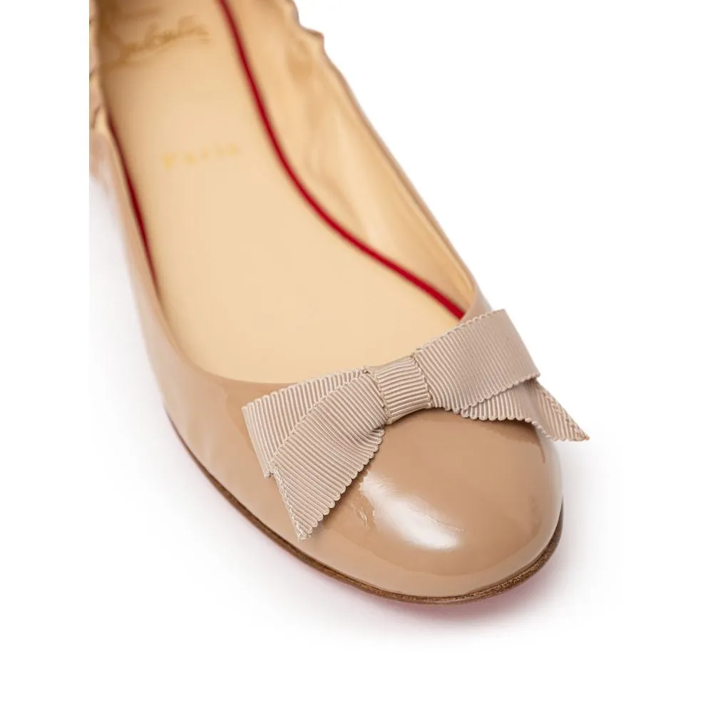 Christian Louboutin Patent Leather Flat Women's Shoe