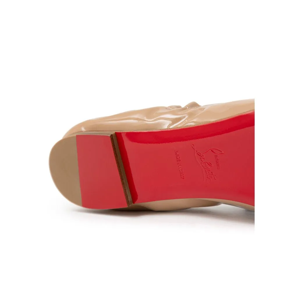 Christian Louboutin Patent Leather Flat Women's Shoe