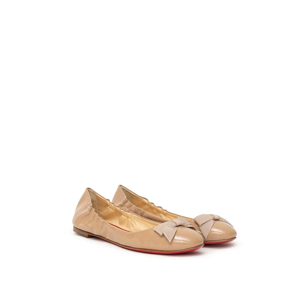Christian Louboutin Patent Leather Flat Women's Shoe