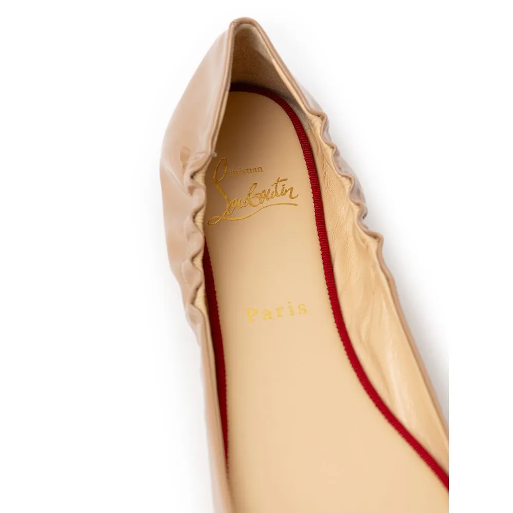 Christian Louboutin Patent Leather Flat Women's Shoe