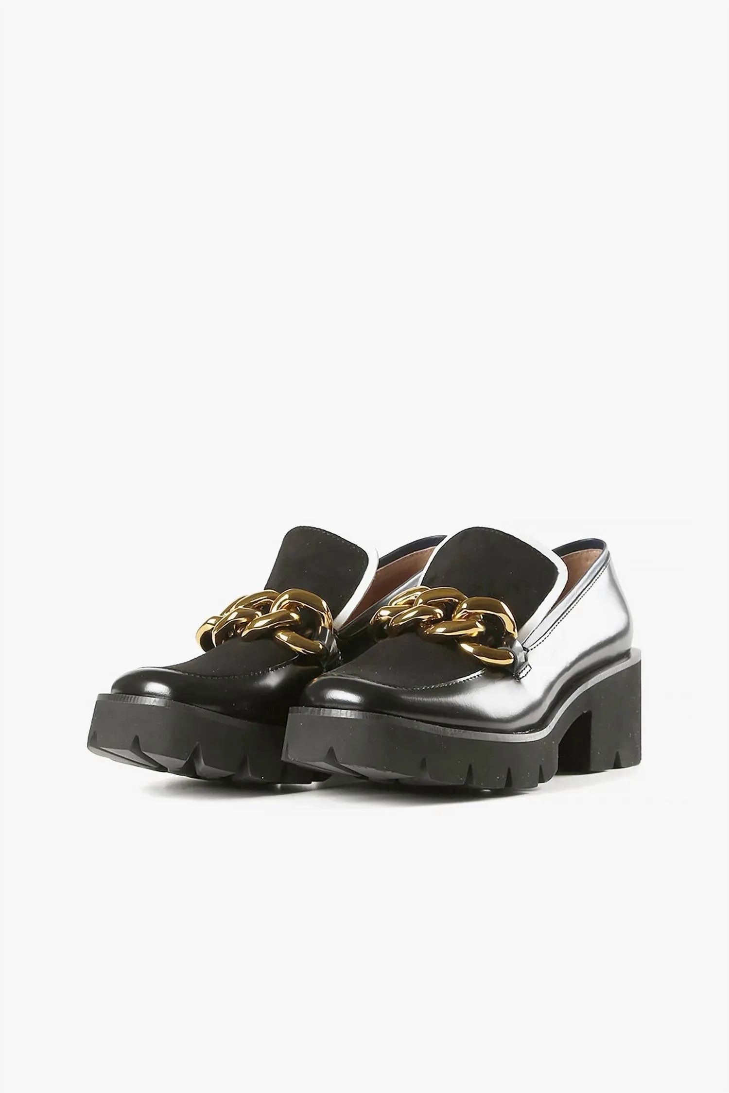 Chunk Links Lady Lugg Loafer In Black