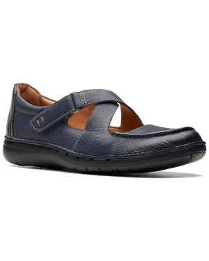 Clarks Un Loop Strap Leather Flat