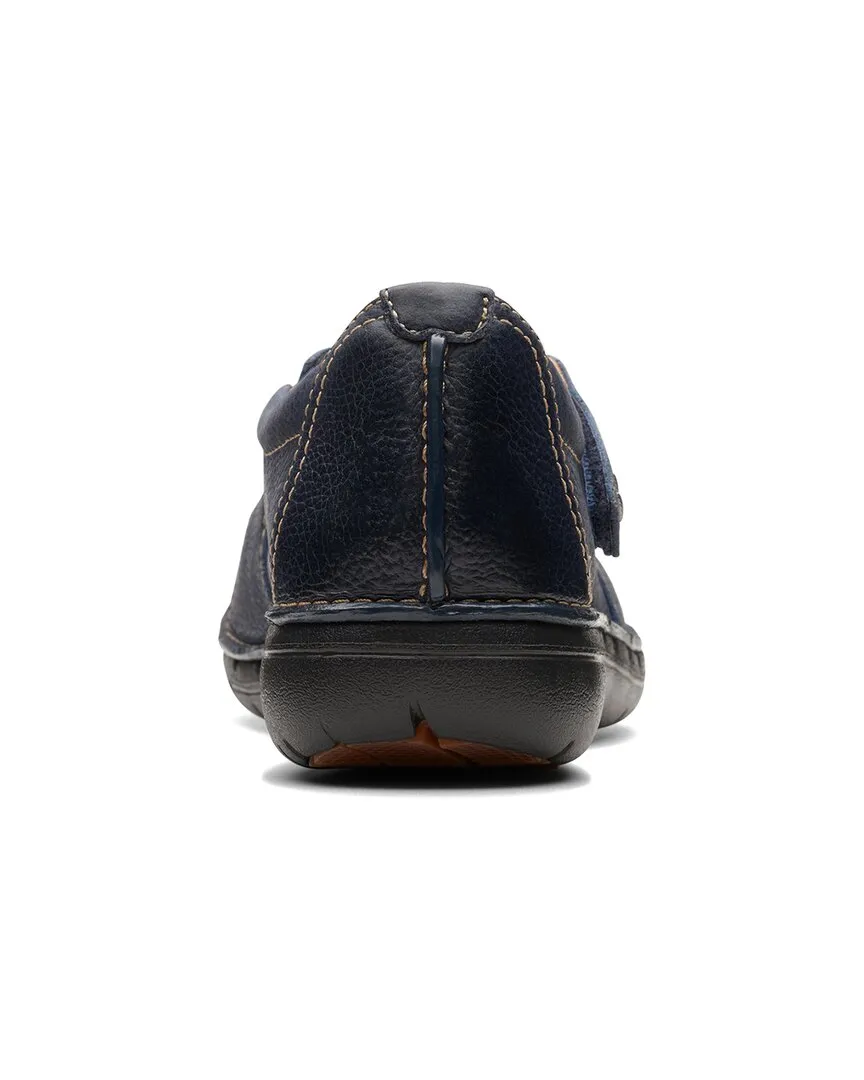 Clarks Un Loop Strap Leather Flat