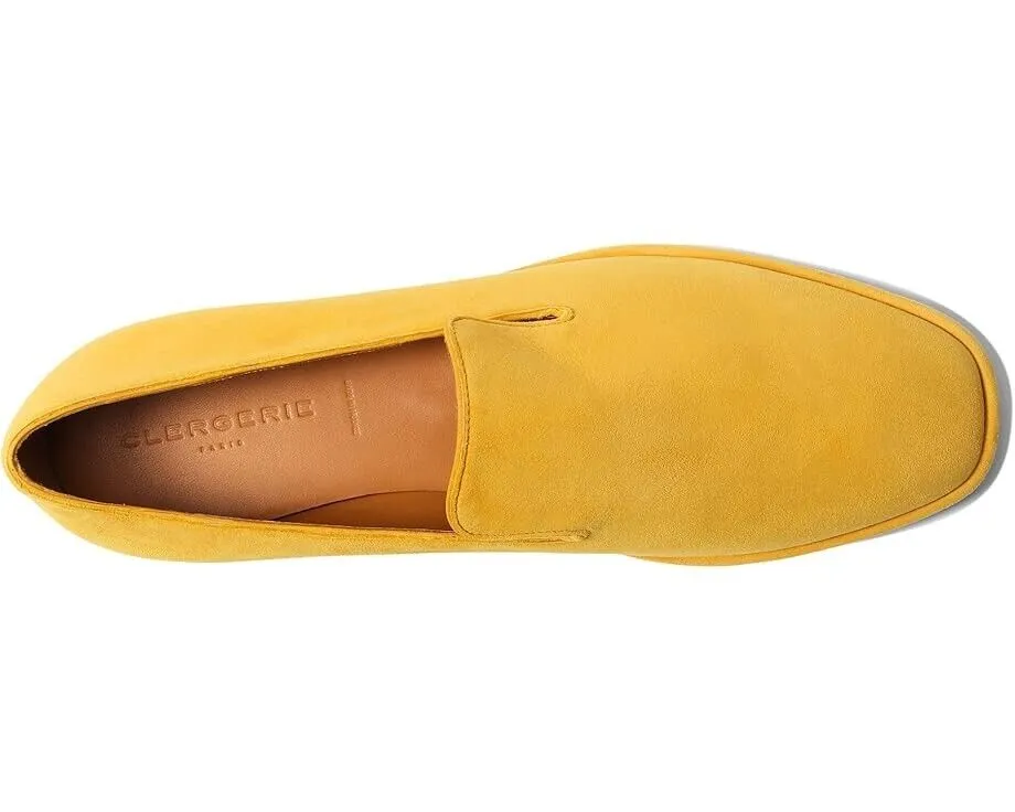 Clergerie Olympia8 Loafers Women's Euro 38 Amber Leather Square Toe Shoes KHD990