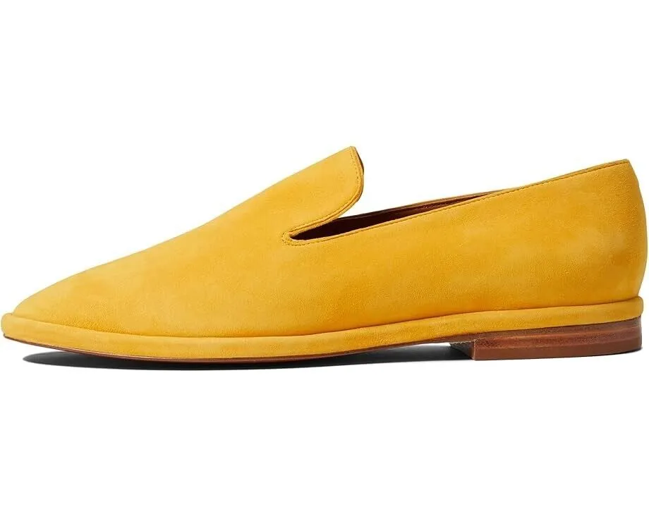Clergerie Olympia8 Loafers Women's Euro 38 Amber Leather Square Toe Shoes KHD990