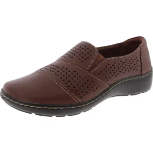 CORA DRIFT Womens Padded Insole Leather Slip-On Sneakers