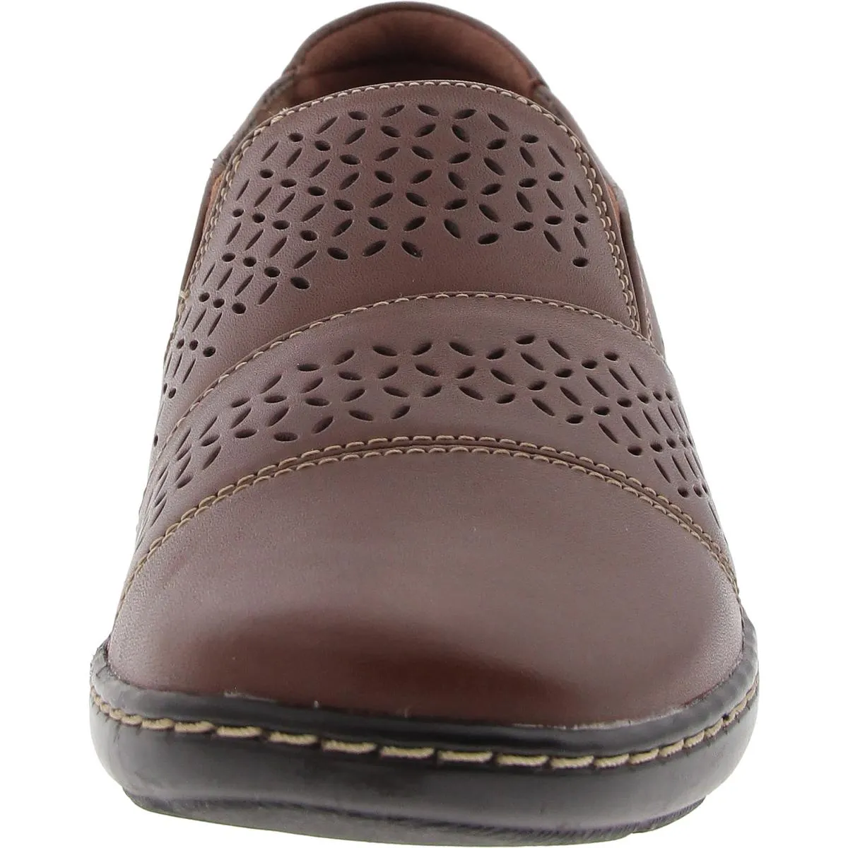 CORA DRIFT Womens Padded Insole Leather Slip-On Sneakers