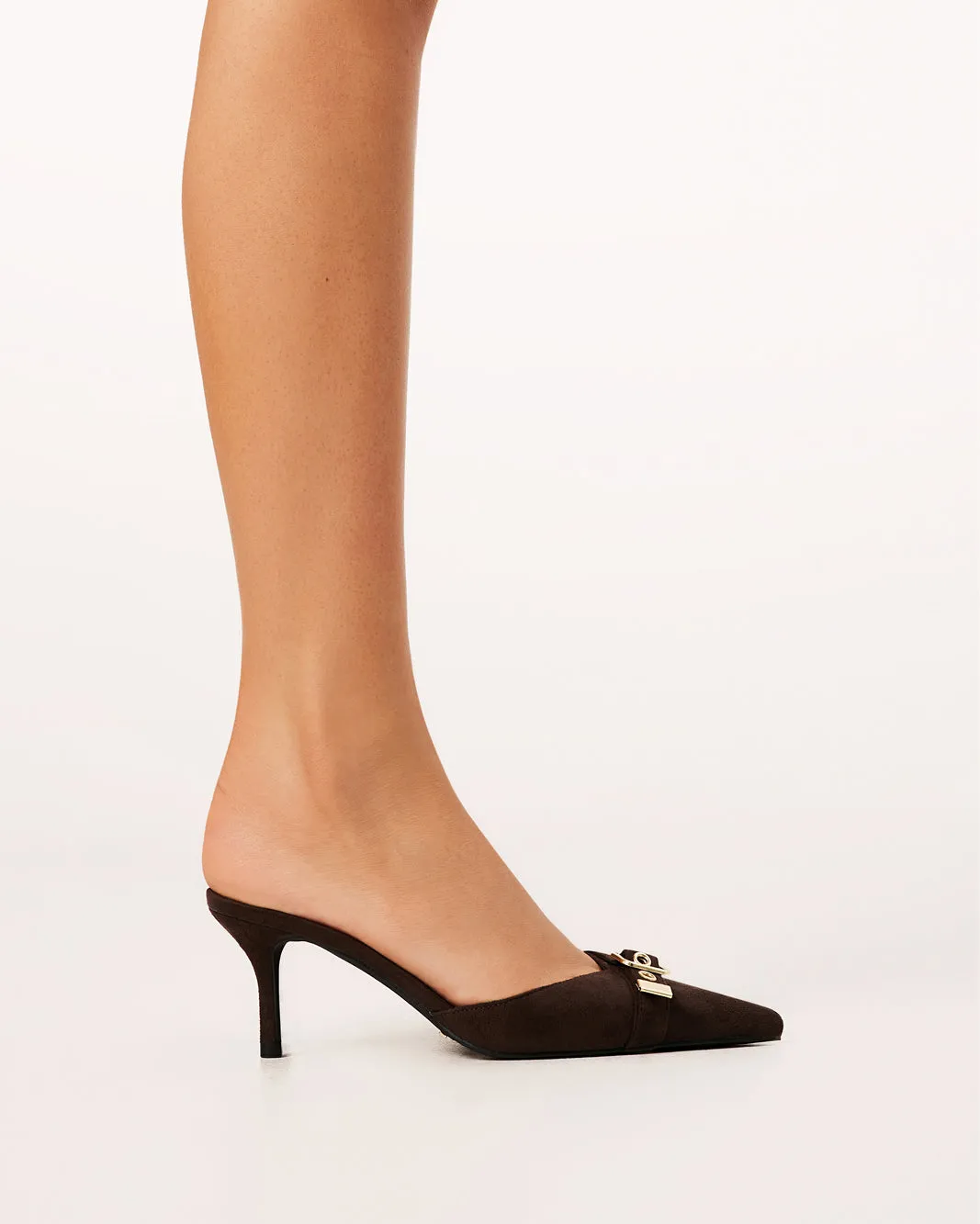 DAIJA - DARK CACAO SUEDE-GOLD
