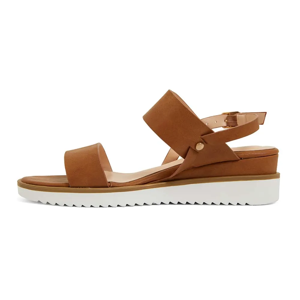 Dayton Heel in Tan Smooth