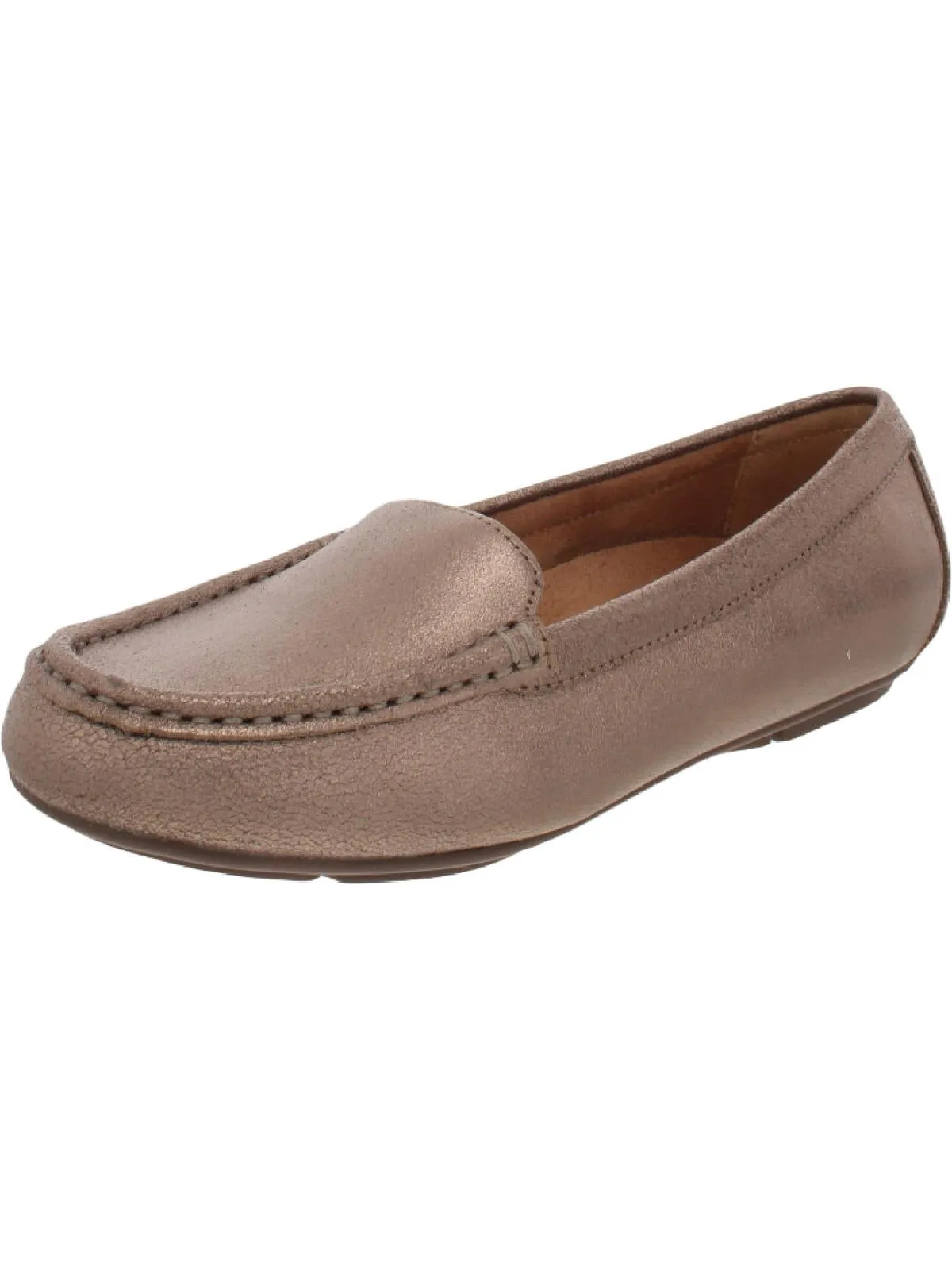 Debbie Womens Leather Slip On Moccasins