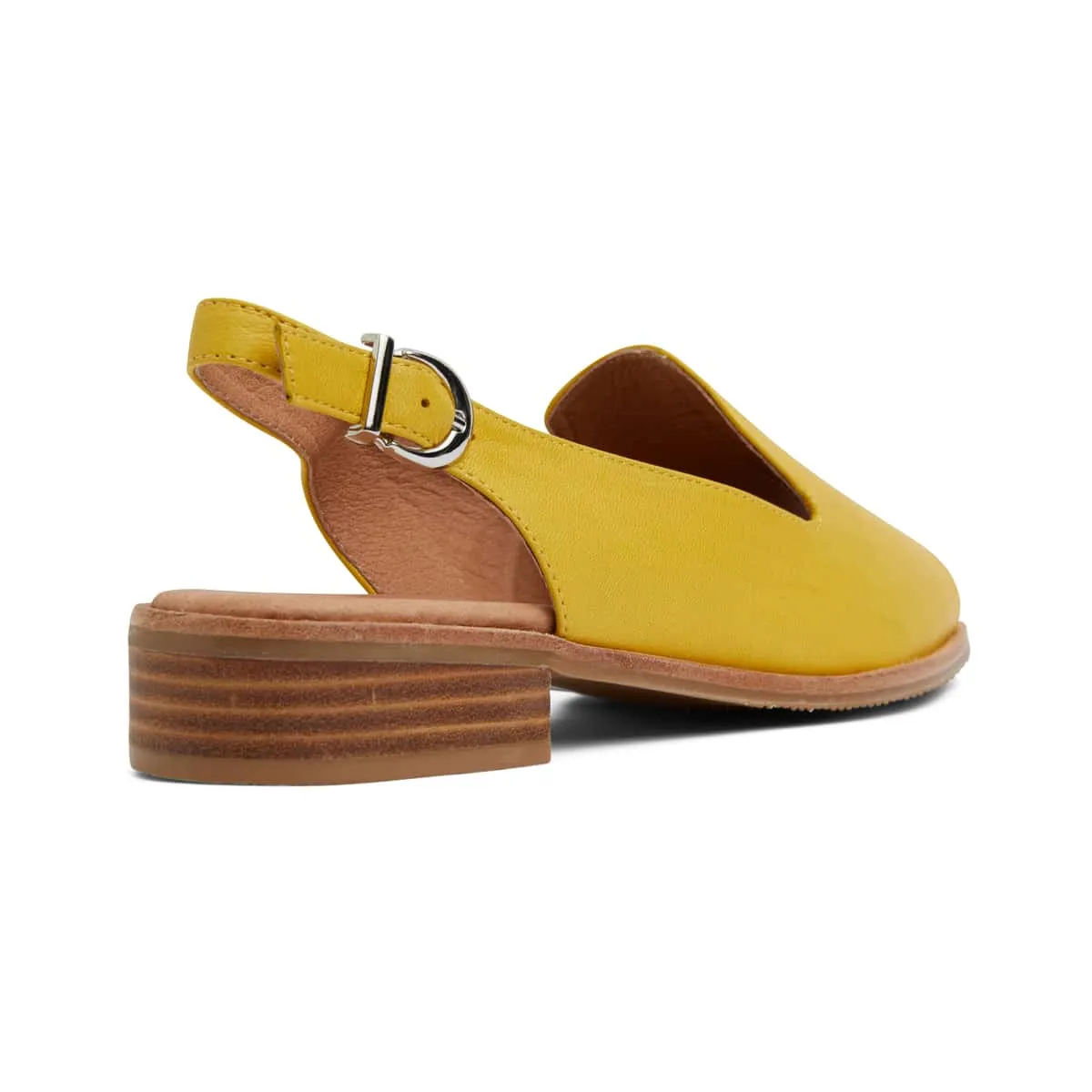 Delaney Sandal in Mustard Leather