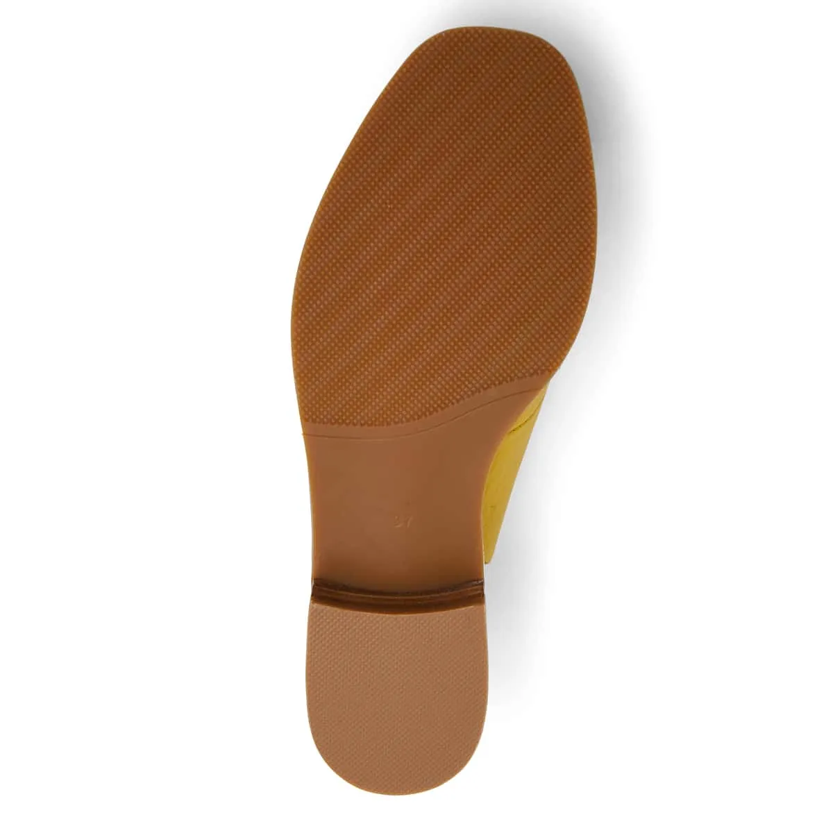 Delaney Sandal in Mustard Leather