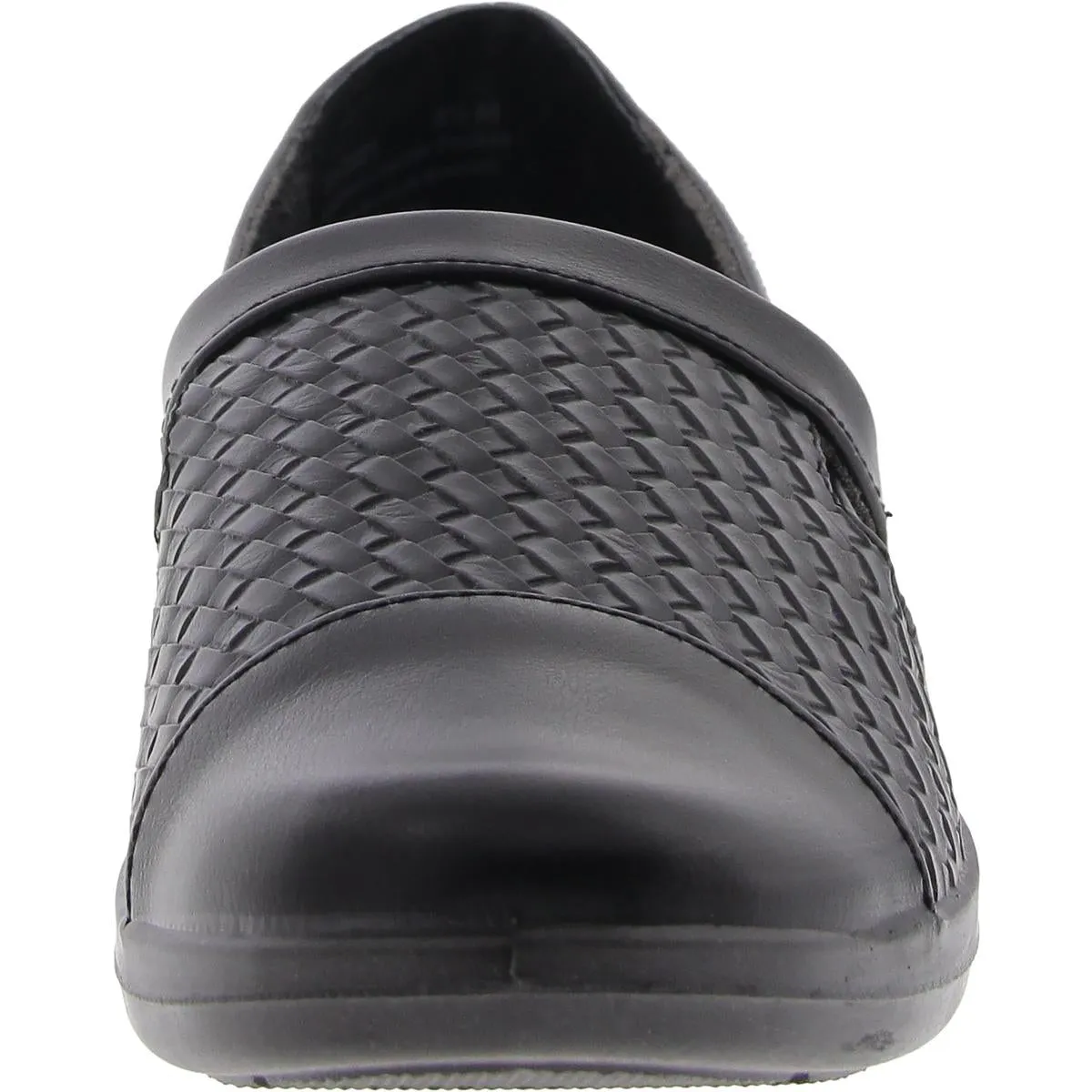 Destiny Womens Padded Insole Leather Slip-On Sneakers