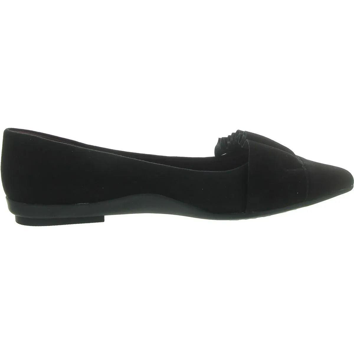 Dillion Womens Suede Slip-On Ballet Flats