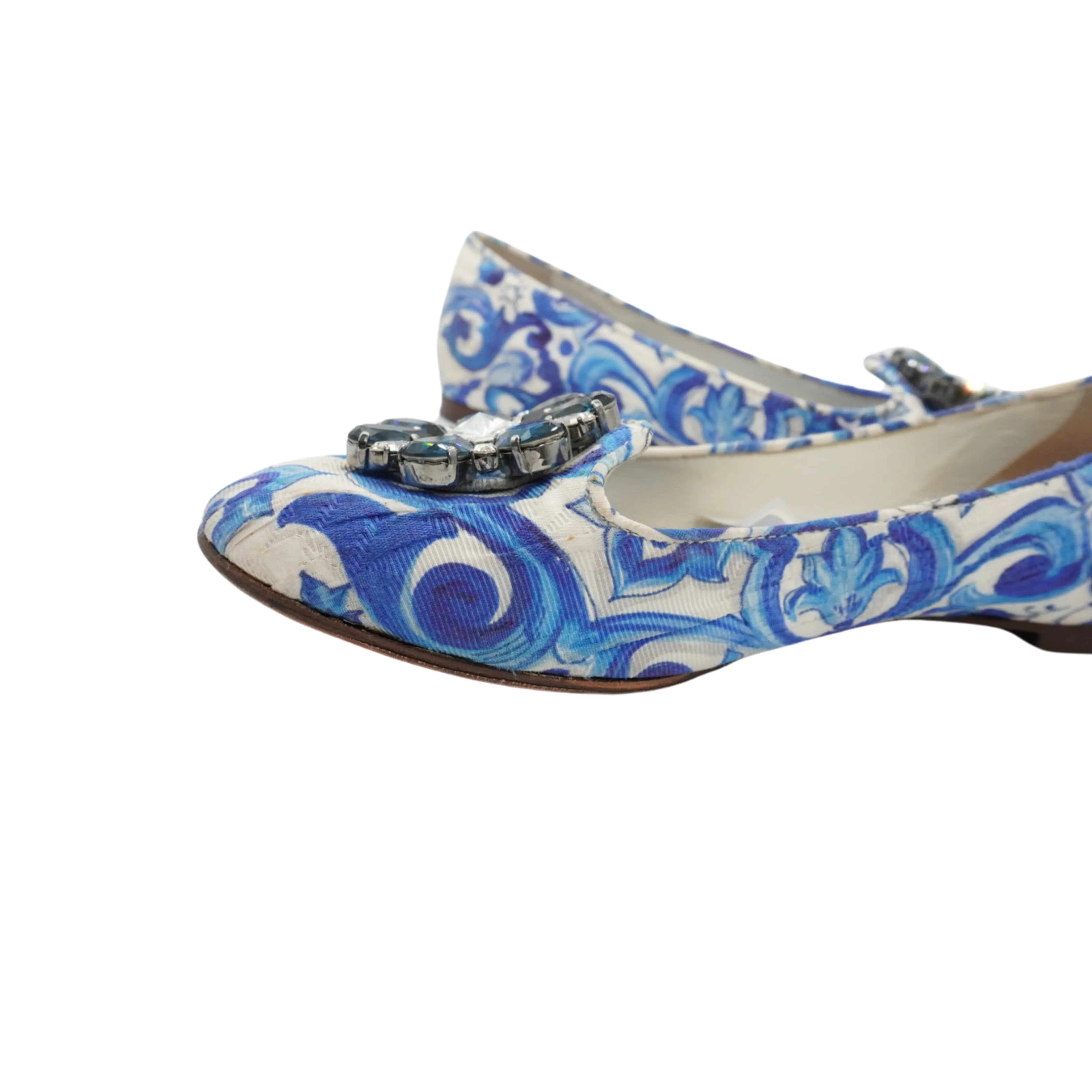 Dolce & Gabbana 'Majolica Tile' Flats - Women's 37.5