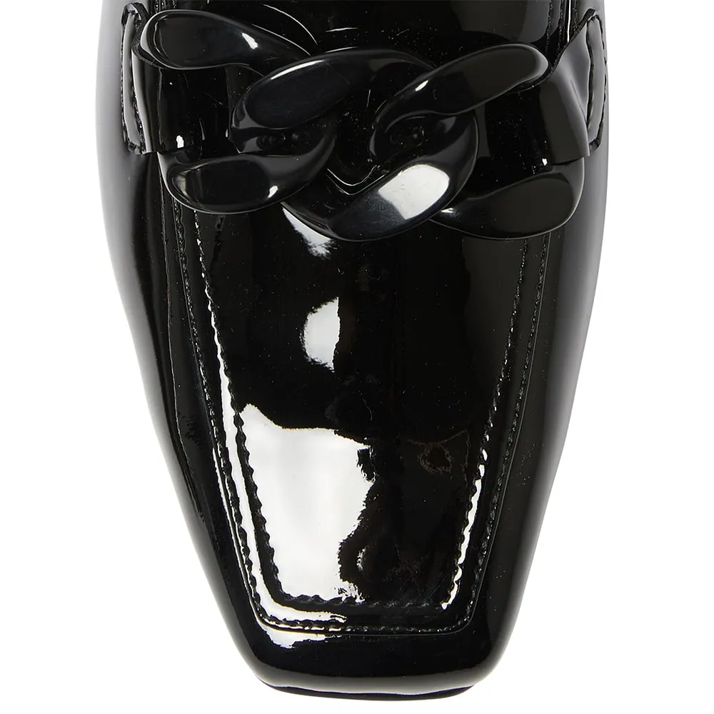 Domino Loafer in Black Patent