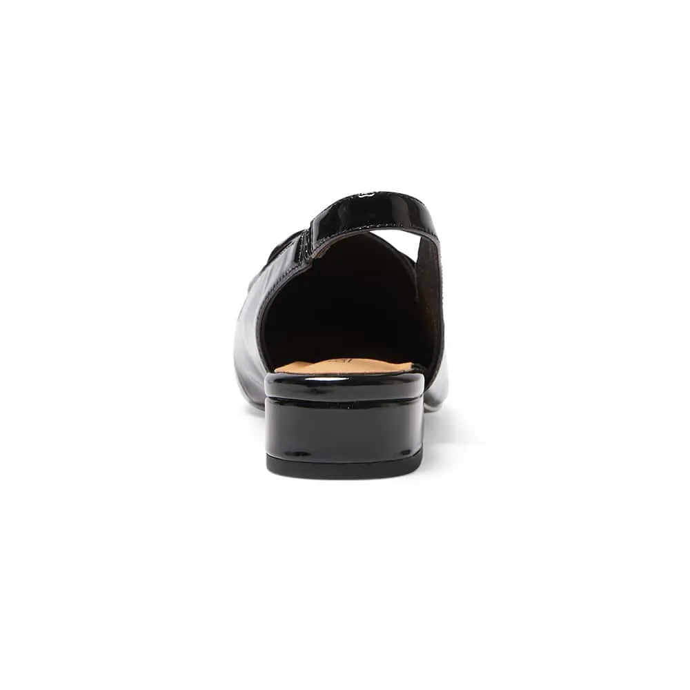 Domino Loafer in Black Patent
