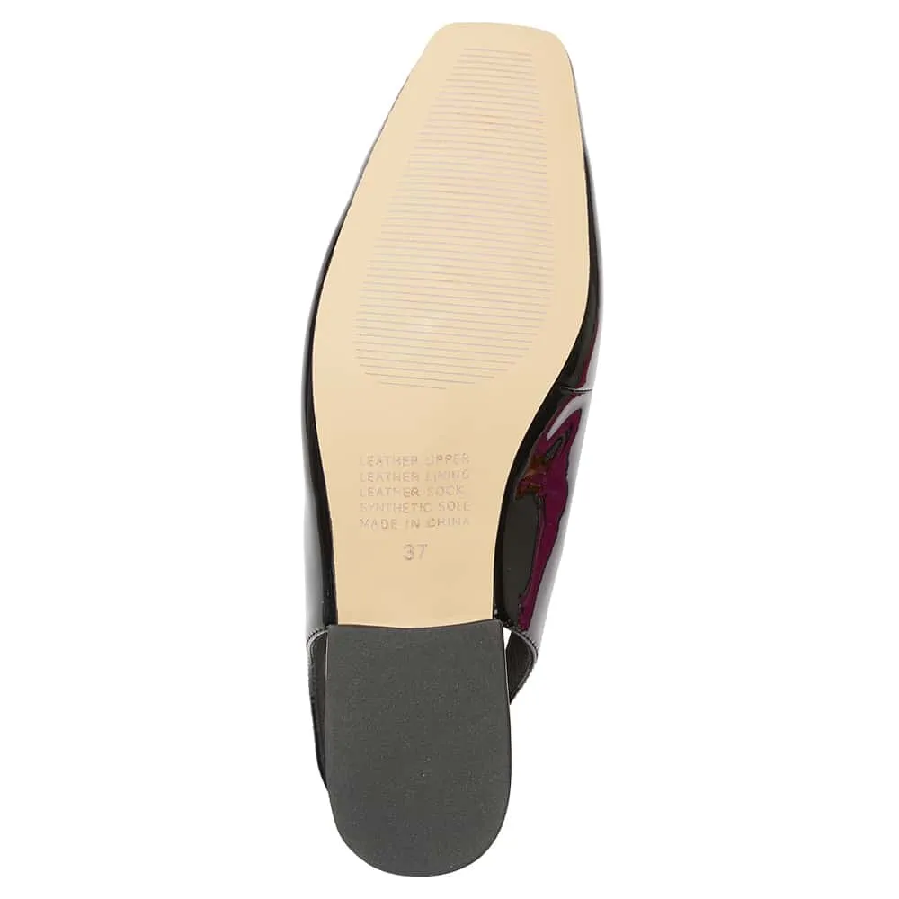 Domino Loafer in Black Patent