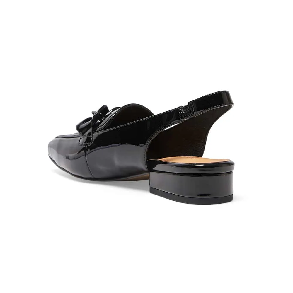 Domino Loafer in Black Patent
