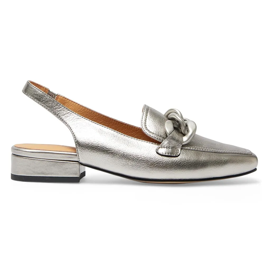 Domino Loafer in Pewter Leather