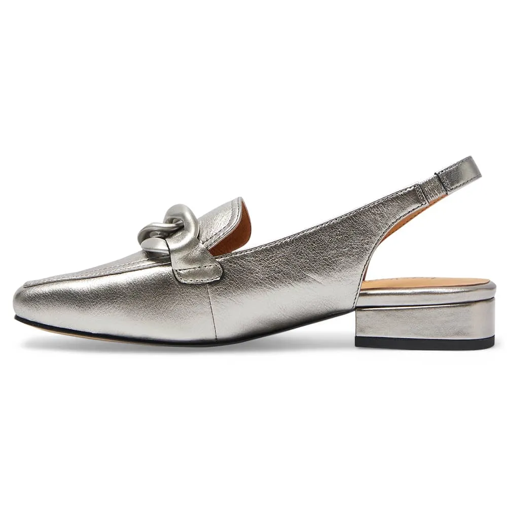 Domino Loafer in Pewter Leather