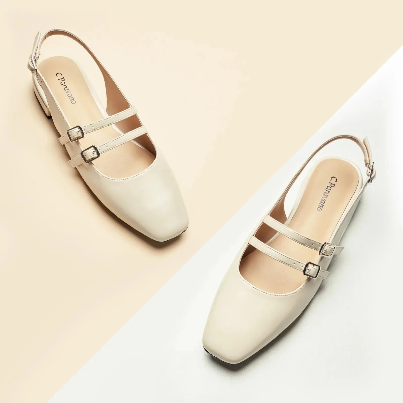 Double-Straps Slingback Mary Jane (Alyssa S