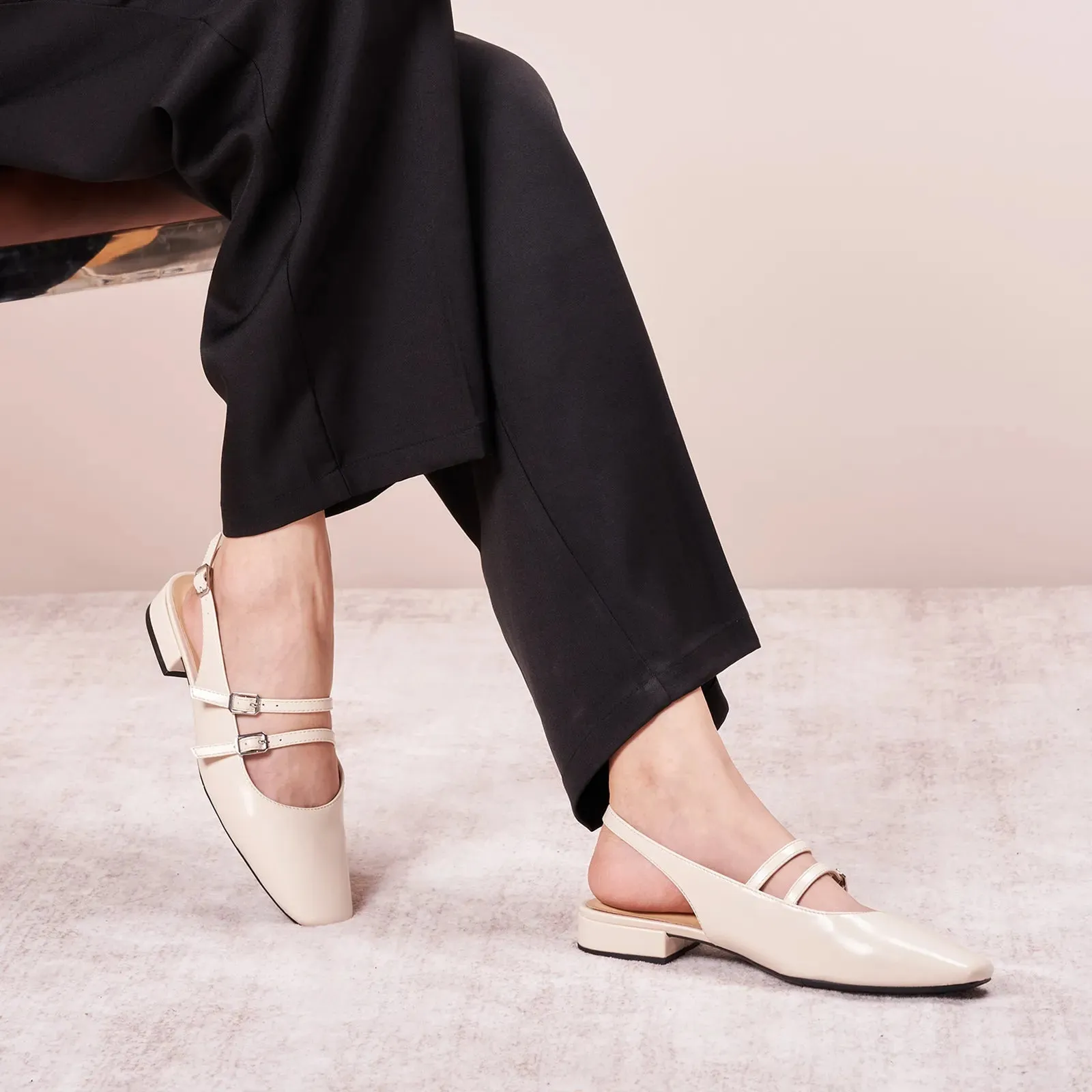 Double-Straps Slingback Mary Jane (Alyssa S