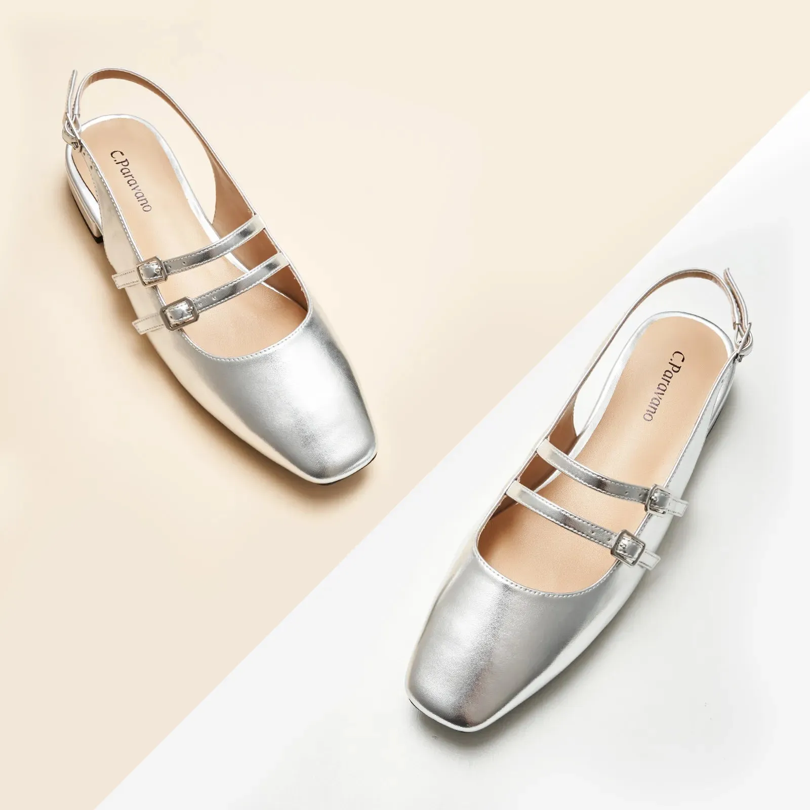 Double-Straps Slingback Mary Jane (Alyssa S