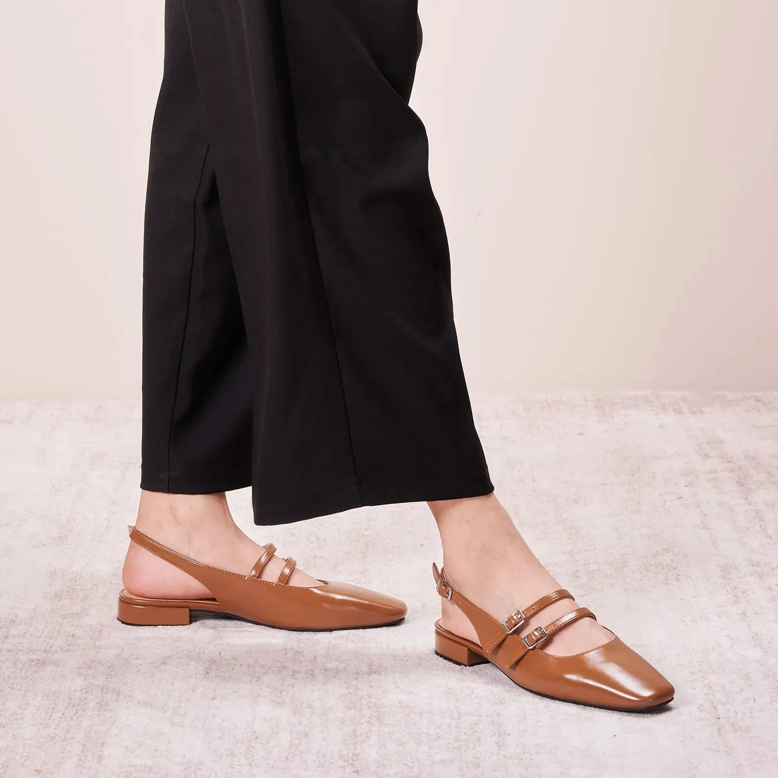 Double-Straps Slingback Mary Jane (Alyssa S