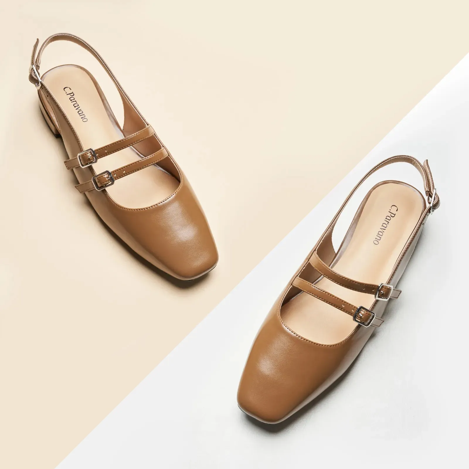 Double-Straps Slingback Mary Jane (Alyssa S
