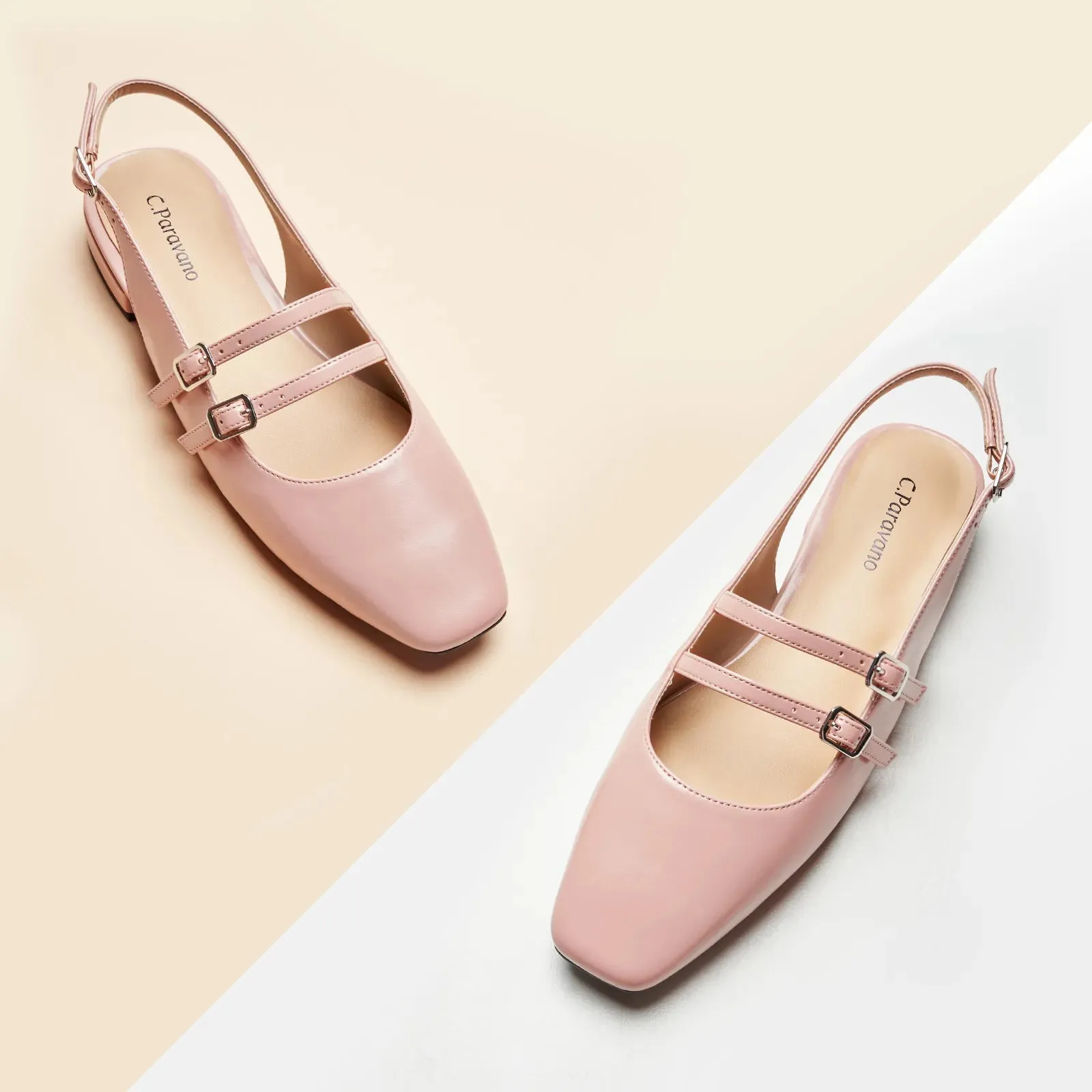 Double-Straps Slingback Mary Jane (Alyssa S