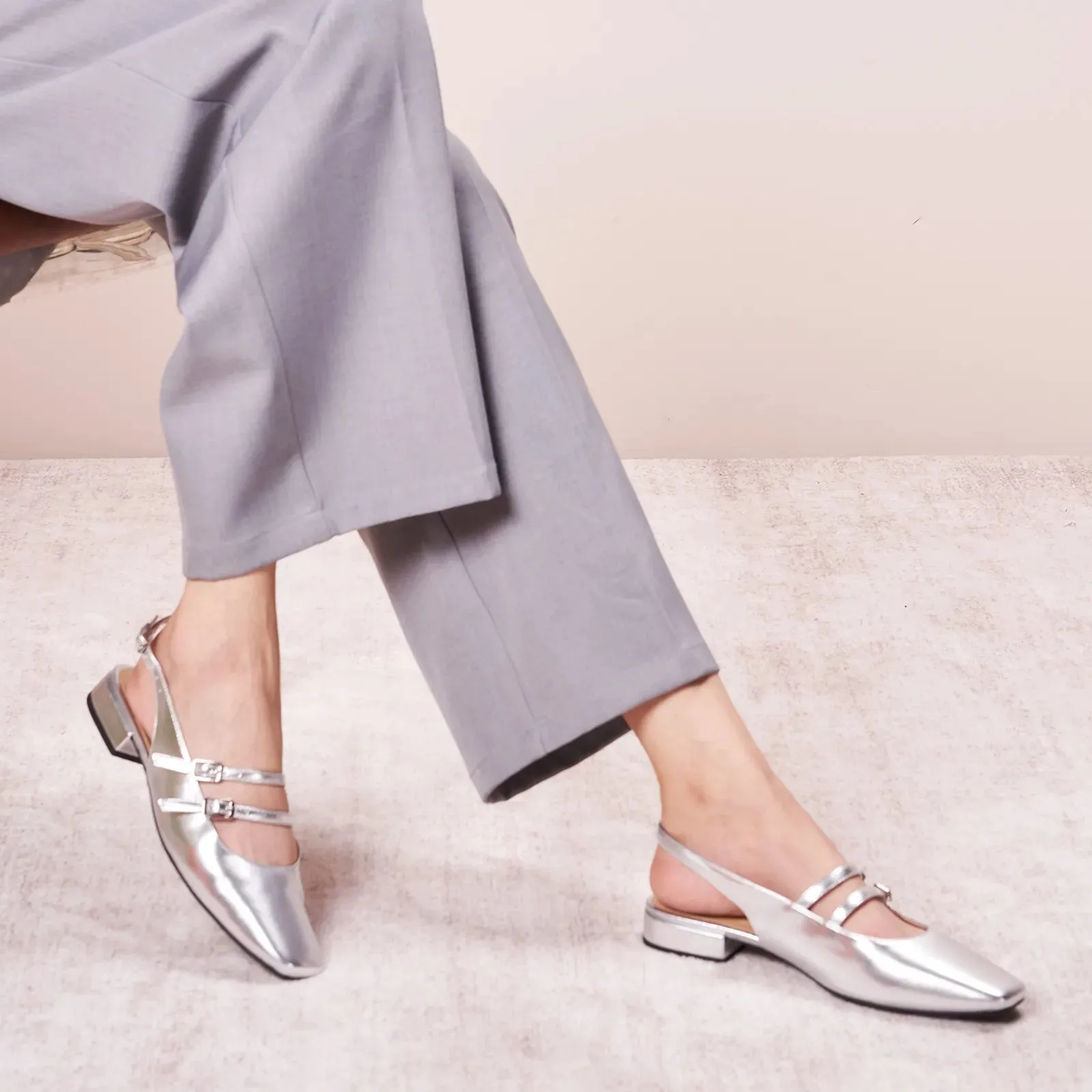Double-Straps Slingback Mary Jane (Alyssa S
