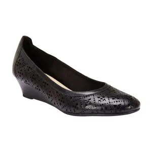 Earl Heel in Black Leather